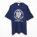 フルーツオブザルーム 00s 半袖Tシャツ ワシントンDC ネイビー XL | 古着
