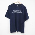 00s 半袖Tシャツ メッセージ ネイビー XL | 古着