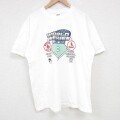 L★古着 半袖 ビンテージ Tシャツ メンズ 00年代 00s MLB ボストンレッドソックス コットン クルーネック 白 ホワイト メジャーリーグ ベースボール 野球 25jul01 中古