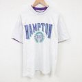 SIGNAL 90s 半袖Tシャツ HAMPTON グレー XL | 古着