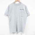 Hiner 00s 半袖Tシャツ 胸ポケット付き グレー L | 古着