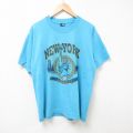 90s 半袖Tシャツ ニューヨーク ライトブルー L | 古着