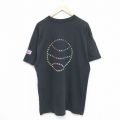 90s 半袖Tシャツ ボール ブラック XL | 古着