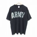 00s 半袖Tシャツ ARMY ブラック XL | 古着