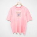 XL★古着 半袖 ビンテージ Tシャツ メンズ 00年代 00s TN 花 刺繍 クルーネック ピンク 25jul08 中古