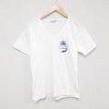 S★古着 半袖 ビンテージ Tシャツ メンズ 70年代 70s ヤシの木 Vネック 白 ホワイト 25jul08 中古