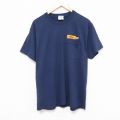 00s 半袖Tシャツ Milton ネイビー L | 古着