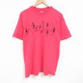 ヘインズ 90s 半袖Tシャツ 民族 レッド XL | 古着
