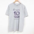 00s 半袖Tシャツ 10周年記念 グレー XL | 古着