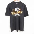 90s 半袖Tシャツ ハロウィン ブラック XL | 古着