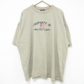00s 半袖Tシャツ 星条旗刺繍 ベージュ XL | 古着