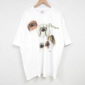 XL★古着 ヘインズ Hanes 半袖 ビンテージ Tシャツ メンズ 00年代 00s ペキニーズ 大きいサイズ クルーネック 白 ホワイト 【spe】 25jul10 中古