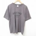 XL★古着 半袖 ビンテージ Tシャツ メンズ 00年代 00s アルカトラズ 大きいサイズ コットン クルーネック 濃グレー 25jul10 中古