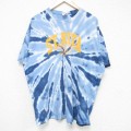 XL★古着 半袖 ビンテージ Tシャツ メンズ 00年代 00s RITA 大きいサイズ コットン クルーネック 青他 ブルー タイダイ 25jul10 中古