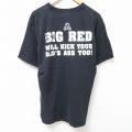 L★古着 半袖 ビンテージ Tシャツ メンズ 00年代 00s BIG RED コットン クルーネック 黒 ブラック 25jul11 中古