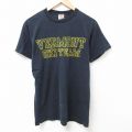 M★古着 フルーツオブザルーム半袖 ビンテージ Tシャツ メンズ 00年代 00s バーモント コットン クルーネック 黒 ブラック 25jul11 中古 半袖