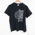 L★古着 半袖 ビンテージ Tシャツ メンズ 00年代 00s インディアン コットン クルーネック 黒 ブラック 25jul11 中古