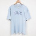 【50%OFF】XL★古着 ゲス GUESS 半袖 ビンテージ Tシャツ メンズ 00年代 00s ビッグロゴ 刺繍 大きいサイズ クルーネック 薄紺 ネイビー 【spe】 25jul11 中古