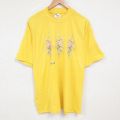 ジャージーズ 00s 半袖Tシャツ 花 イエロー XL | 古着