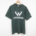 チャンピオン 00s 半袖Tシャツ WAYNE グリーン L | 古着