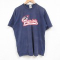 フルーツオブザルーム 00s 半袖Tシャツ ペイトリオッツ ネイビー XL | 古着