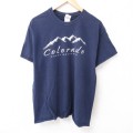 00s 半袖Tシャツ コロラド ネイビー L | 古着