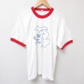 M★古着 スクリーンスターズ 半袖 ビンテージ ブランド Tシャツ メンズ 80年代 80s キャンプ クルーネック USA製 白 ホワイト リンガー 25jul16 中古