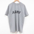 00s 半袖Tシャツ ミリタリー リフレクター グレー XL | 古着