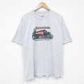 XL★古着 ジャージーズ 半袖 ビンテージ Tシャツ メンズ 00年代 00s 橋 クルーネック 薄グレー 霜降り 25aug25 中古
