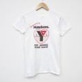 S★古着 半袖 ビンテージ Tシャツ メンズ 80年代 80s ロードレース クルーネック 白 ホワイト 25aug25 中古