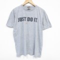 XL★古着 ナイキ NIKE 半袖 ビンテージ Tシャツ メンズ 00年代 00s JUST DO IT コットン クルーネック USA製 紫 パープル 25aug07 中古