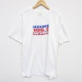 XL★古着 ヘインズ Hanes 半袖 ビンテージ Tシャツ メンズ 00年代 00s WYRK コットン クルーネック 白 ホワイト 25aug07 中古