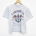 L★古着 半袖 ビンテージ Tシャツ メンズ 00年代 00s カーニバルクルーズ コットン クルーネック グレー 霜降り 25aug07 中古