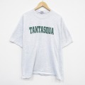 XL★古着 ヘインズ Hanes 半袖 ビンテージ Tシャツ メンズ 00年代 00s TANTASQUA 大きいサイズ コットン クルーネック 薄グレー 霜降り 25aug08 中古