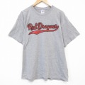 XL★古着 ジャージーズ 半袖 ビンテージ Tシャツ メンズ 00年代 00s Red クルーネック グレー 霜降り 25aug08 中古