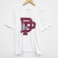 L★古着 半袖 ビンテージ Tシャツ メンズ 00年代 00s DP コットン クルーネック 白 ホワイト 25aug08 中古