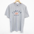 L★古着 半袖 ビンテージ Tシャツ メンズ 00年代 00s メキシコ クルーネック グレー 霜降り 25aug08 中古