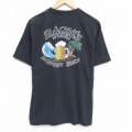 L★古着 ヘインズ Hanes 半袖 ビンテージ Tシャツ メンズ 00年代 00s ビール 胸ポケット付き コットン クルーネック 黒 ブラック 25aug09 中古