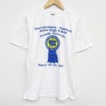 L★古着 半袖 ビンテージ Tシャツ メンズ 00年代 00s ハイスクール コットン クルーネック 白 ホワイト 25aug09 中古