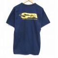 L★古着 半袖 ビンテージ Tシャツ メンズ 00年代 00s STA コットン クルーネック 紺 ネイビー 25aug09 中古