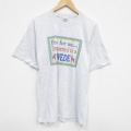 L★古着 半袖 ビンテージ Tシャツ メンズ 00年代 00s SWEDE クルーネック 薄グレー 霜降り 25aug09 中古