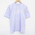XL★古着 半袖 ビンテージ Tシャツ メンズ 90年代 90s ナイアガラの滝 コットン クルーネック カナダ製 薄紫 パープル 25aug09 中古
