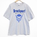XL★古着 半袖 ビンテージ Tシャツ メンズ 00年代 00s デビル 大きいサイズ クルーネック グレー 霜降り 25aug09 中古