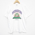 L★古着 オニータ 半袖 ビンテージ Tシャツ メンズ 90年代 90s ノースウエスタン コットン クルーネック 白 ホワイト 25aug12 中古