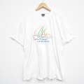 XL★古着 半袖 ビンテージ Tシャツ メンズ 00年代 00s ジャマイカ 刺繍 大きいサイズ コットン クルーネック 白 ホワイト 25aug12 中古