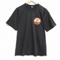 L★古着 フルーツオブザルーム 半袖 ビンテージ Tシャツ メンズ 90年代 90s MONROE クルーネック USA製 黒 ブラック 25aug12 中古