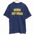 XL★古着 ヘインズ Hanes 半袖 ビンテージ Tシャツ メンズ 00年代 00s IHHS コットン クルーネック 紺 ネイビー 25aug12 中古