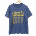 L★古着 スクリーンスターズ 半袖 ビンテージ Tシャツ メンズ 90年代 90s 名簿 クルーネック USA製 紺 ネイビー 25aug12 中古