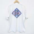XL★古着 半袖 ビンテージ Tシャツ メンズ 90年代 90s 音符 大きいサイズ クルーネック USA製 白 ホワイト 25aug13 中古