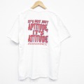 L★古着 ヘインズ Hanes 半袖 ビンテージ Tシャツ メンズ 00年代 00s メッセージ コットン クルーネック 白 ホワイト 25aug13 中古